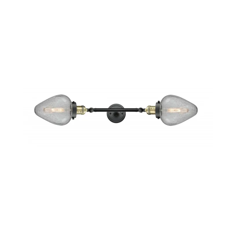 Franklin Restoration Geneseo LED 7 inch Black Antique Brass Bath Vanity Light Wall Light, Franklin Restoration
