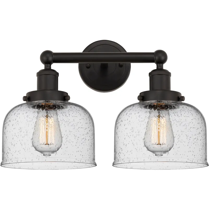 Bell 2 Light 15.5 inch Oil Rubbed Bronze Bath Vanity Light Wall Light