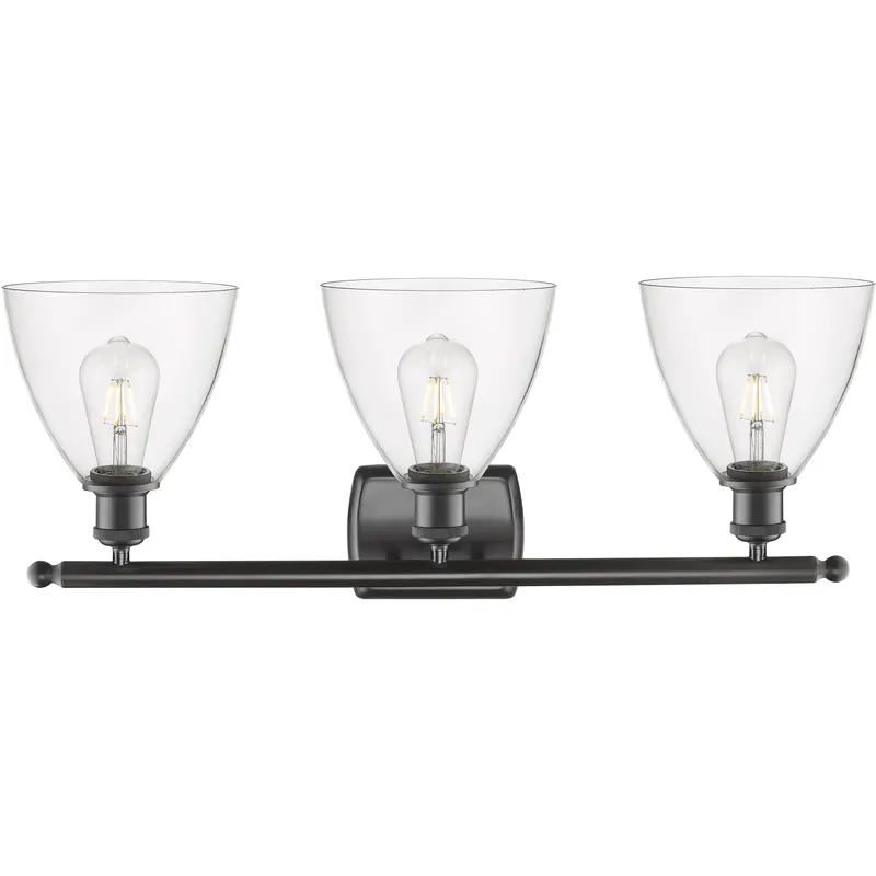 Ballston Ballston Dome LED 28 inch Oil Rubbed Bronze Bath Vanity Light Wall Light in Clear Glass