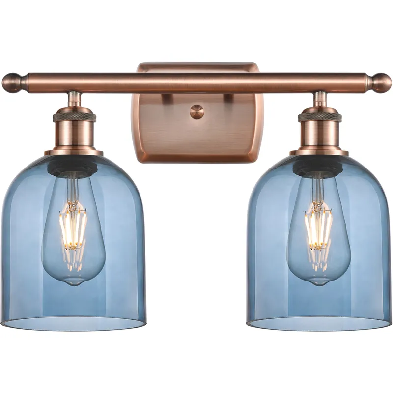 Ballston Bella 2 Light 15.5 inch Antique Copper Bath Vanity Light Wall Light