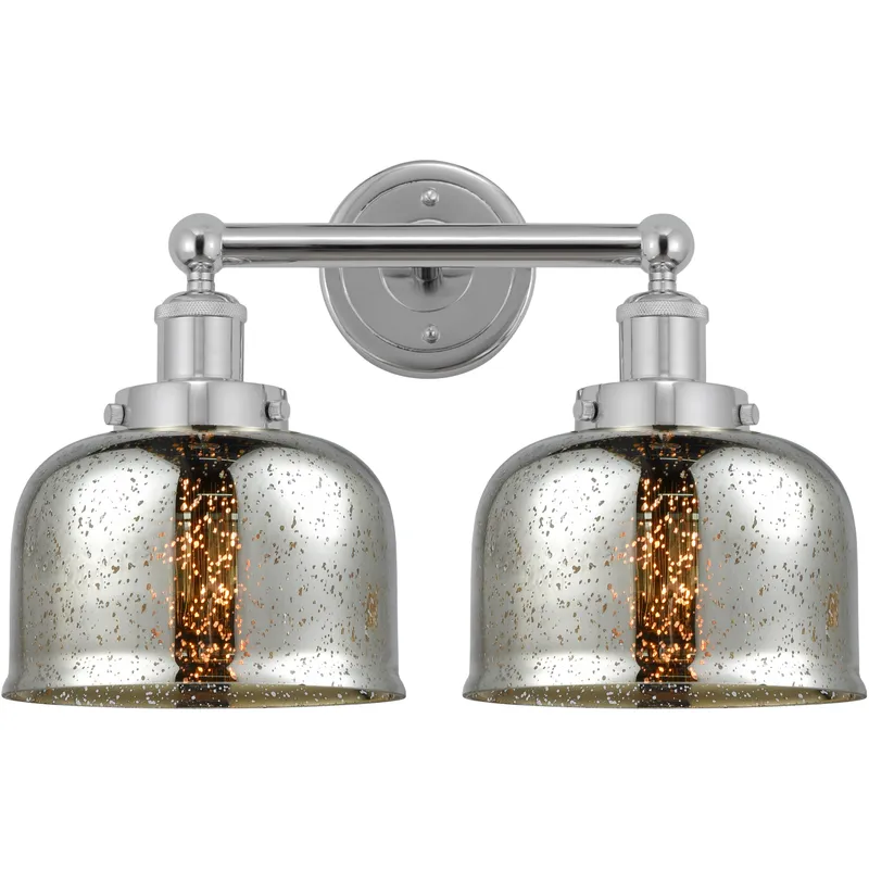 Bell 2 Light 15.5 inch Polished Chrome Bath Vanity Light Wall Light