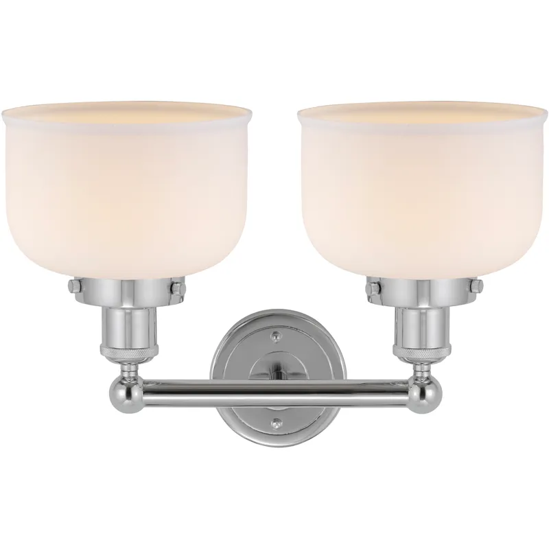 Bell 2 Light 15.5 inch Polished Chrome Bath Vanity Light Wall Light
