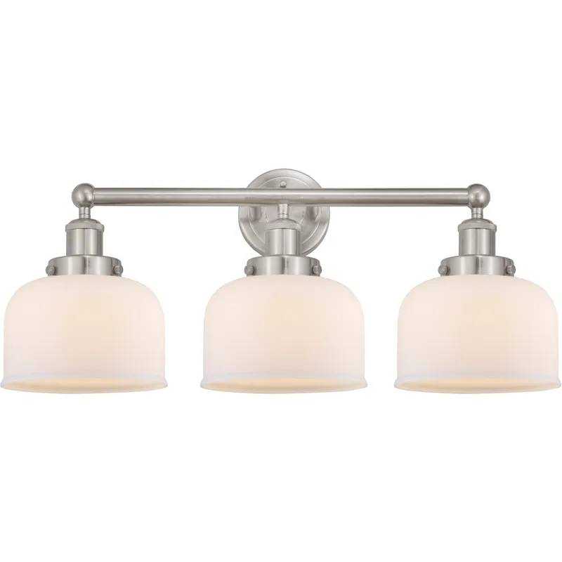 Bell 3 Light 24.5 inch Brushed Satin Nickel Bath Vanity Light Wall Light