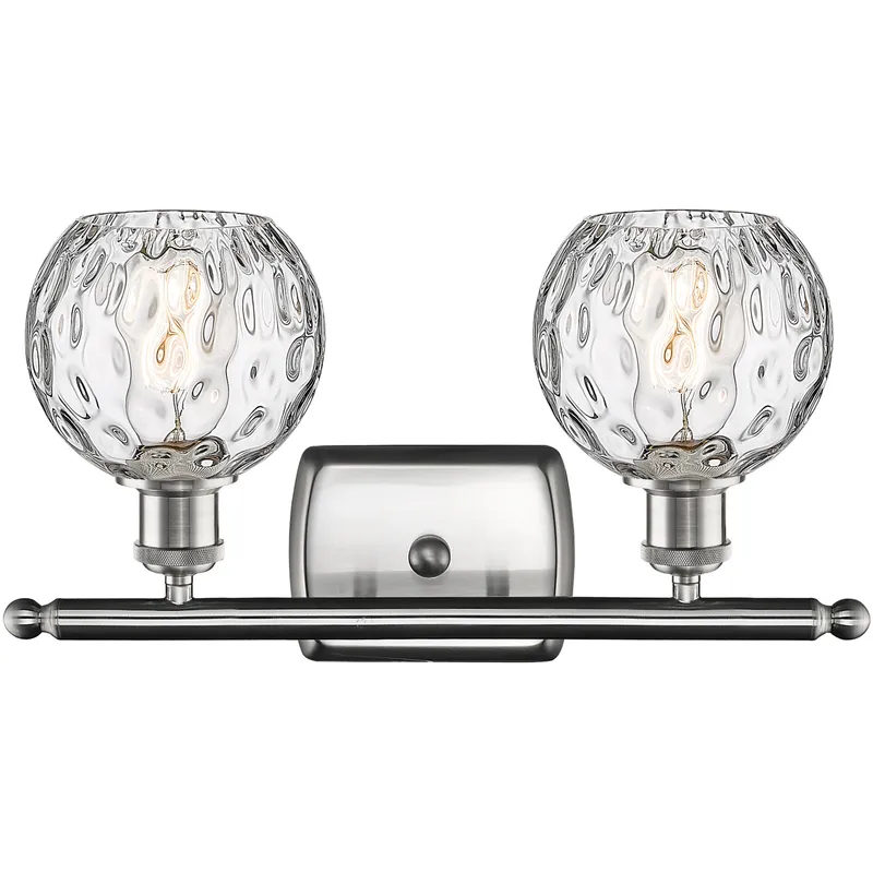 Ballston Athens Water Glass LED 16 inch Brushed Satin Nickel Bath Vanity Light Wall Light