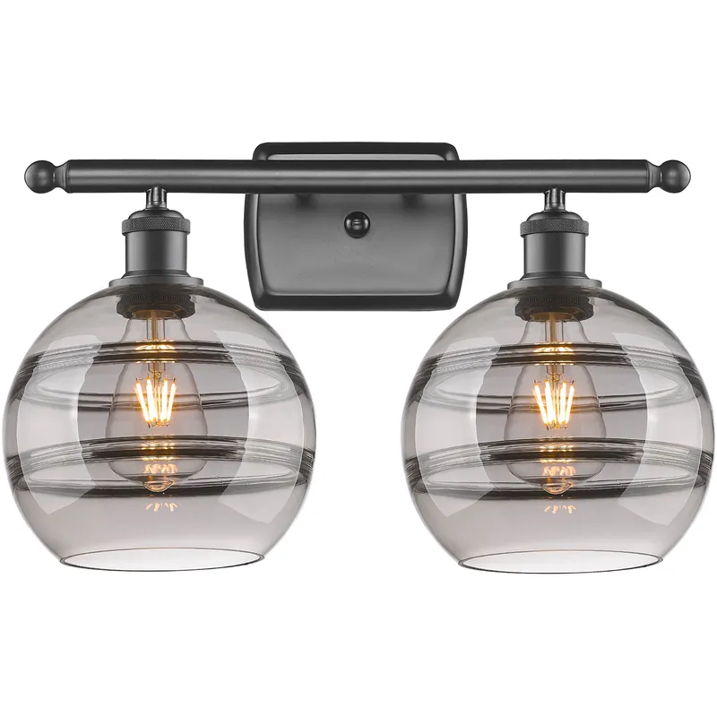 Ballston Rochester 2 Light 18 inch Oil Rubbed Bronze Bath Vanity Light Wall Light
