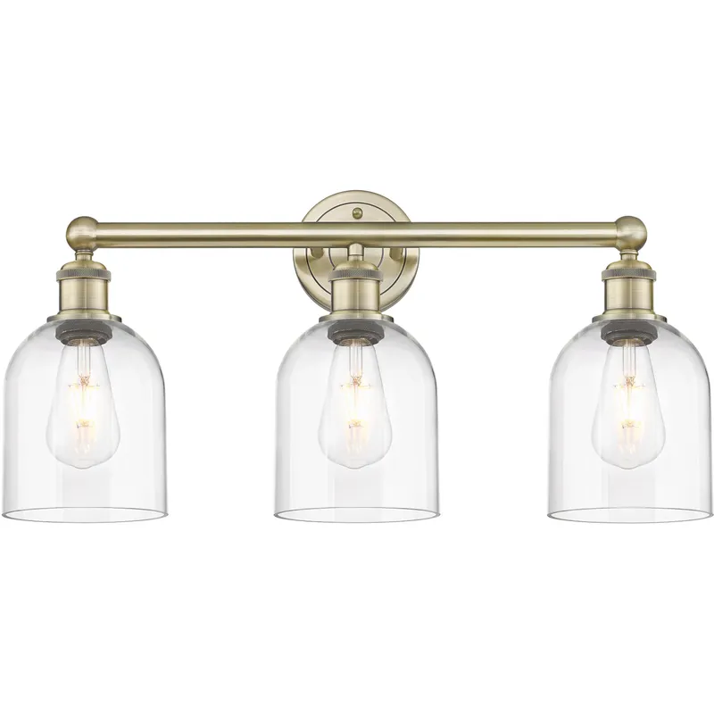 Edison Bella 3 Light 23.5 inch Antique Brass Bath Vanity Light Wall Light