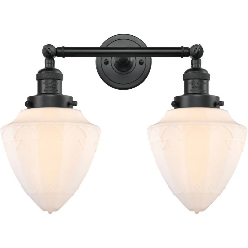 Franklin Restoration Bullet LED 18 inch Matte Black Bath Vanity Light Wall Light