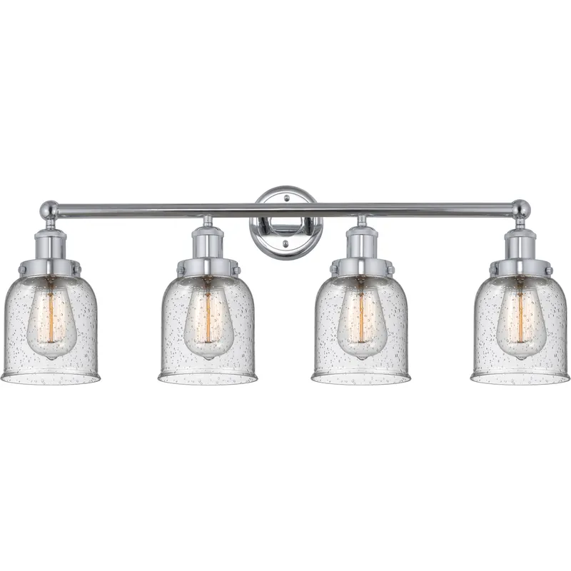 Bell 4 Light 33.5 inch Polished Chrome Bath Vanity Light Wall Light
