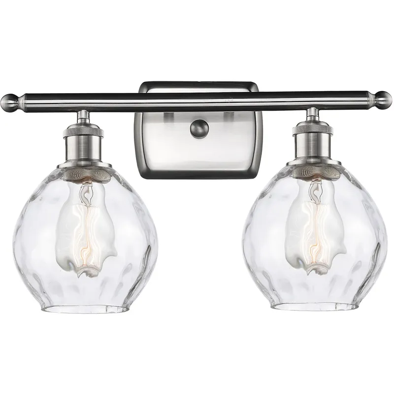 Ballston Small Waverly LED 16 inch Brushed Satin Nickel Bath Vanity Light Wall Light, Ballston
