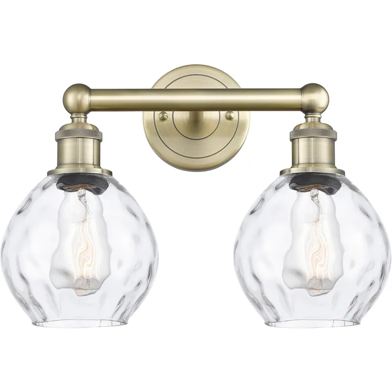 Waverly 2 Light 15 inch Antique Brass Bath Vanity Light Wall Light