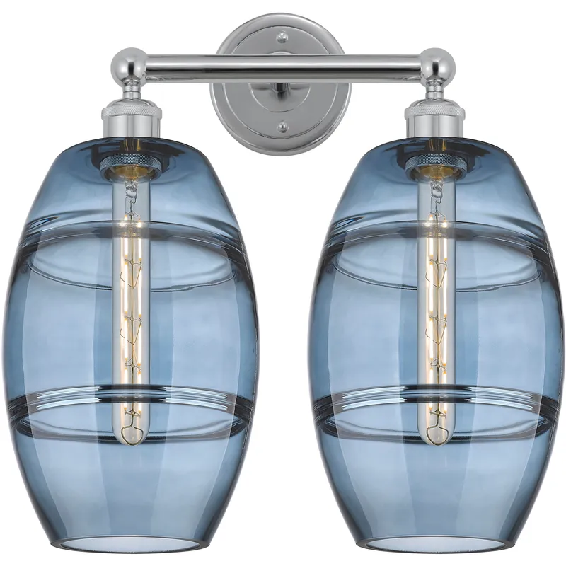 Edison Vaz 2 Light 17 inch Polished Chrome Bath Vanity Light Wall Light