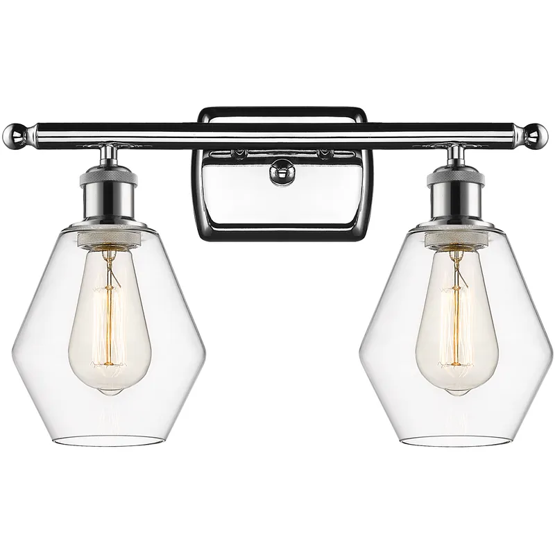 Ballston Cindyrella LED 16 inch Polished Chrome Bath Vanity Light Wall Light in Clear Glass