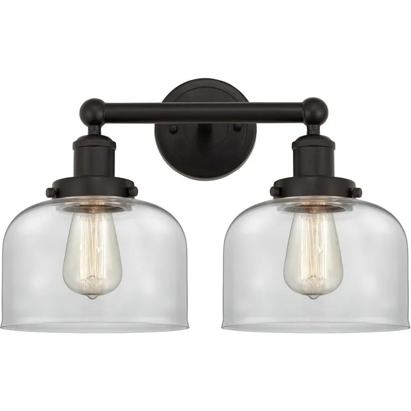 Bell 2 Light 15.5 inch Oil Rubbed Bronze Bath Vanity Light Wall Light