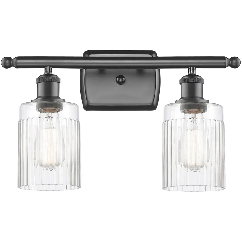 Ballston Hadley LED 16 inch Oil Rubbed Bronze Bath Vanity Light Wall Light in Clear Glass, Ballston