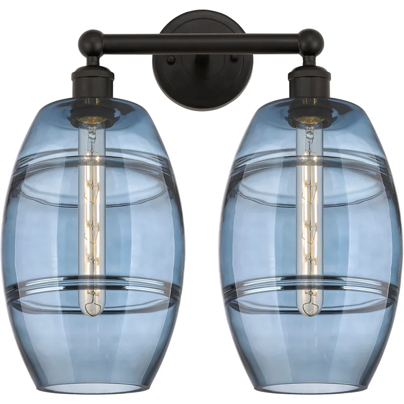 Edison Vaz 2 Light 17 inch Oil Rubbed Bronze Bath Vanity Light Wall Light