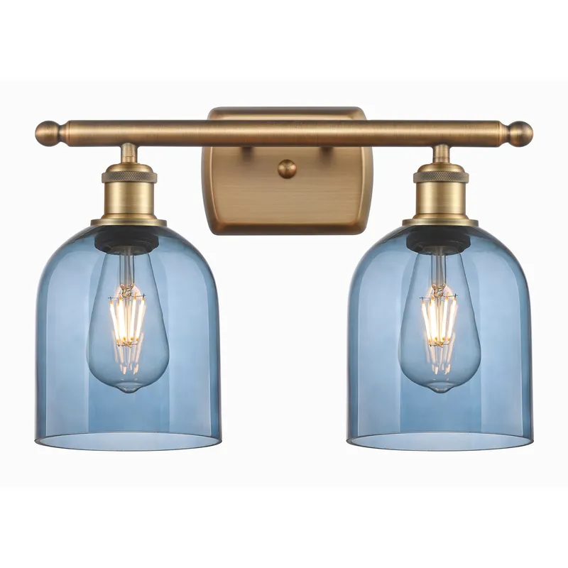 Ballston Bella 2 Light 15.5 inch Brushed Brass Bath Vanity Light Wall Light