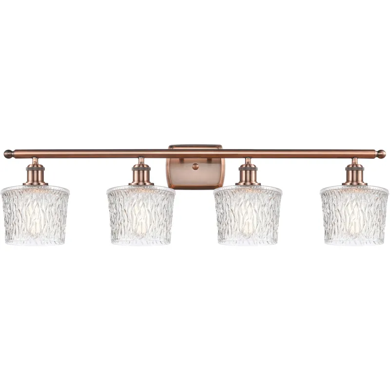 Ballston Niagra LED 36 inch Antique Copper Bath Vanity Light Wall Light, Ballston