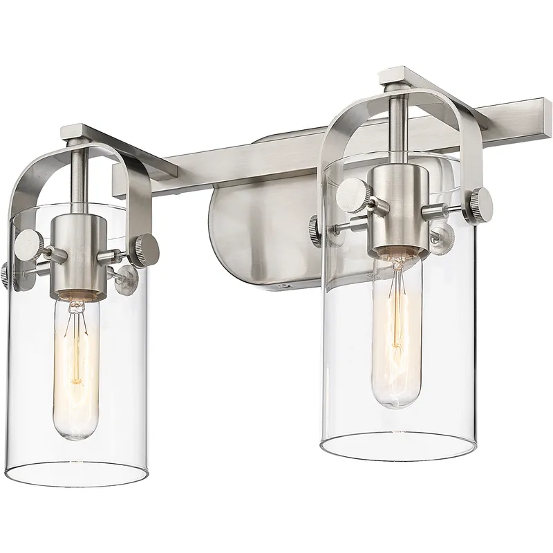 Pilaster LED 14.88 inch Brushed Satin Nickel Bath Vanity Light Wall Light