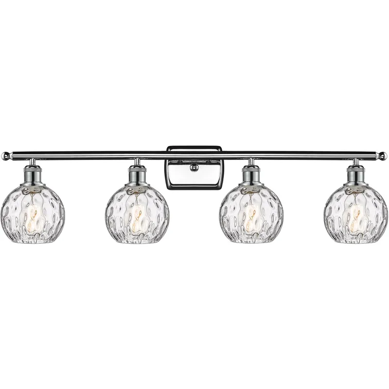 Ballston Athens Water Glass 4 Light 36 inch Polished Chrome Bath Vanity Light Wall Light