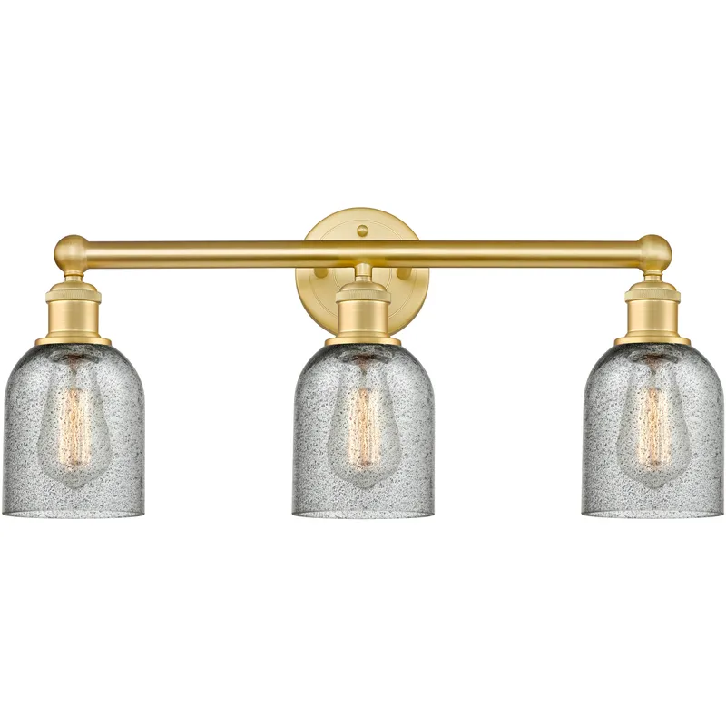 Caledonia 3 Light 23 inch Satin Gold Bath Vanity Light Wall Light in Charcoal