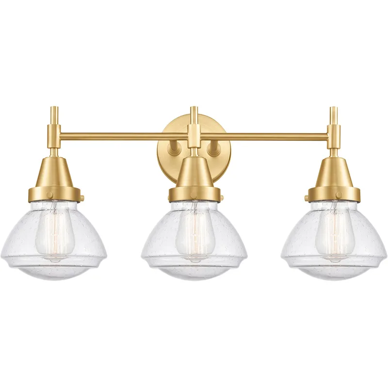 Caden LED 25 inch Satin Gold Bath Vanity Light Wall Light