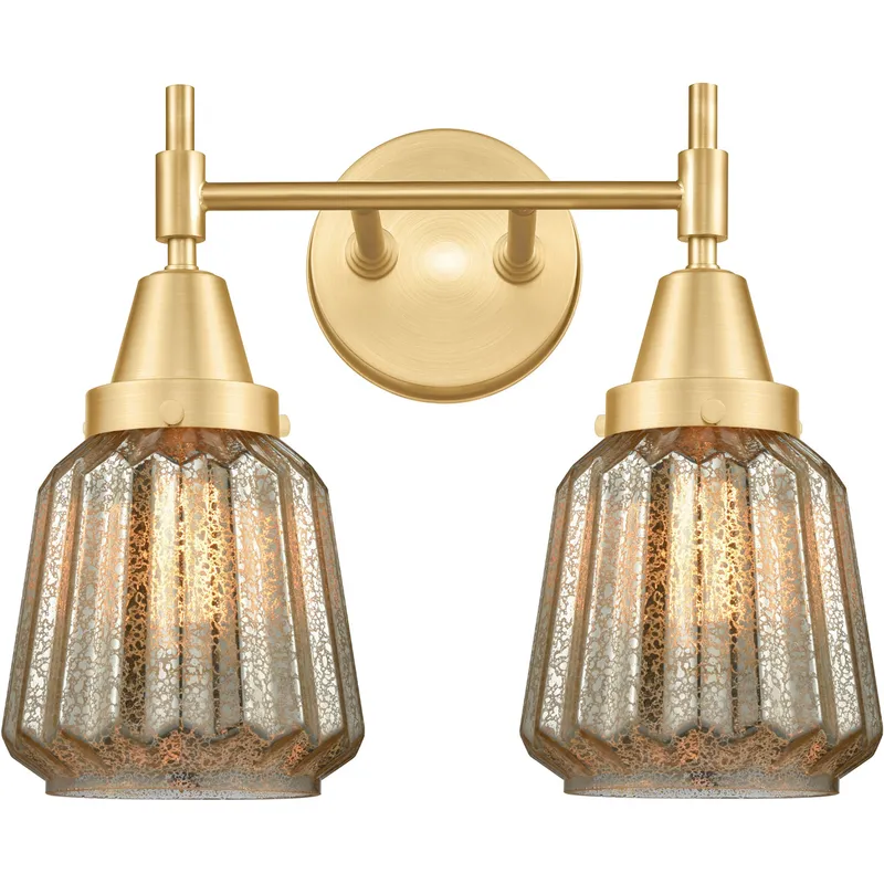 Caden LED 15 inch Satin Gold Bath Vanity Light Wall Light
