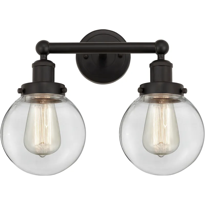 Beacon 2 Light 15.5 inch Oil Rubbed Bronze Bath Vanity Light Wall Light