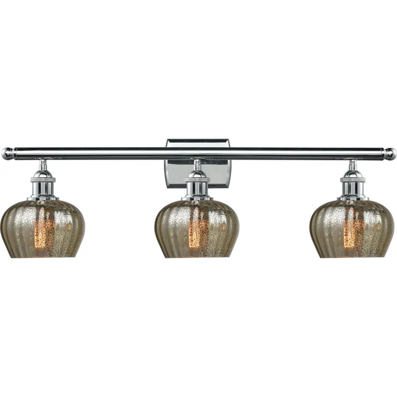 Ballston Fenton LED 26 inch Polished Chrome Bath Vanity Light Wall Light in Mercury Glass, Ballston