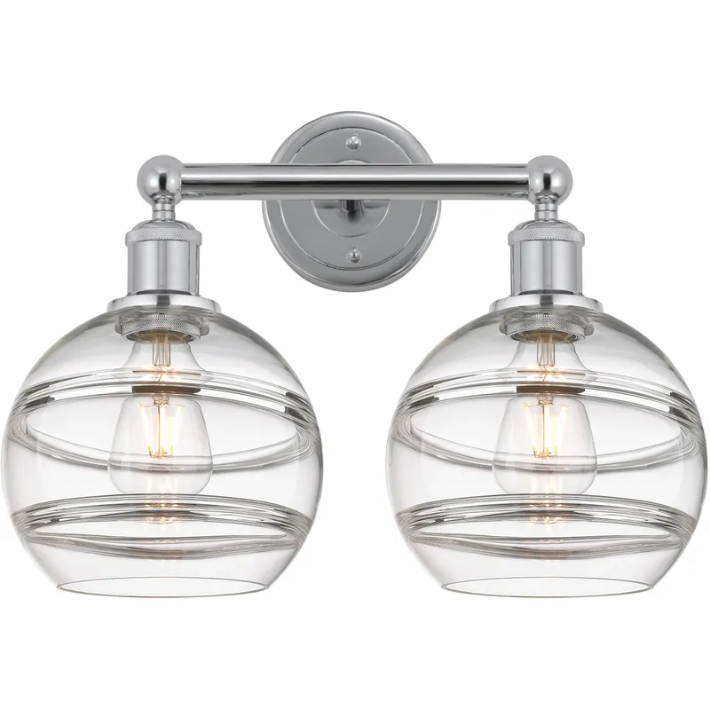 Edison Rochester 2 Light 17 inch Polished Chrome Bath Vanity Light Wall Light