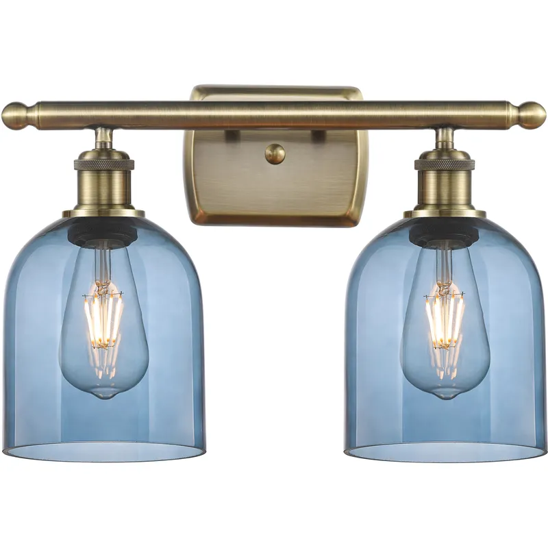 Ballston Bella 2 Light 15.5 inch Antique Brass Bath Vanity Light Wall Light