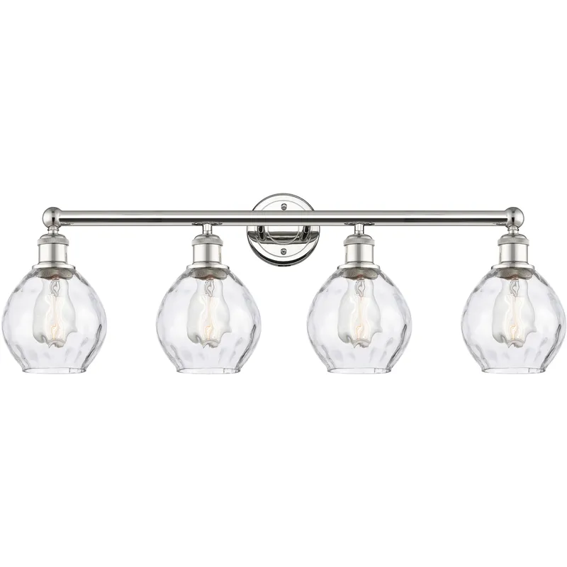 Waverly 4 Light 33 inch Polished Nickel Bath Vanity Light Wall Light