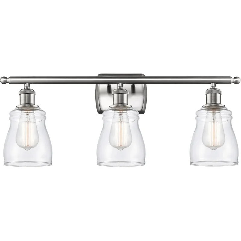 Ballston Ellery LED 26 inch Brushed Satin Nickel Bath Vanity Light Wall Light in Seedy Glass, Ballston