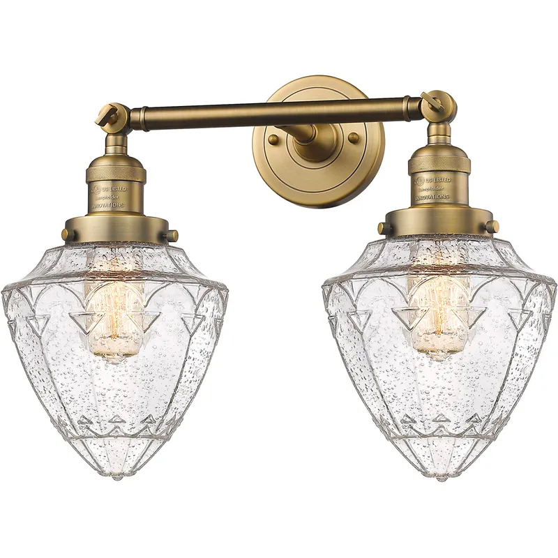 Franklin Restoration Bullet LED 18 inch Brushed Brass Bath Vanity Light Wall Light