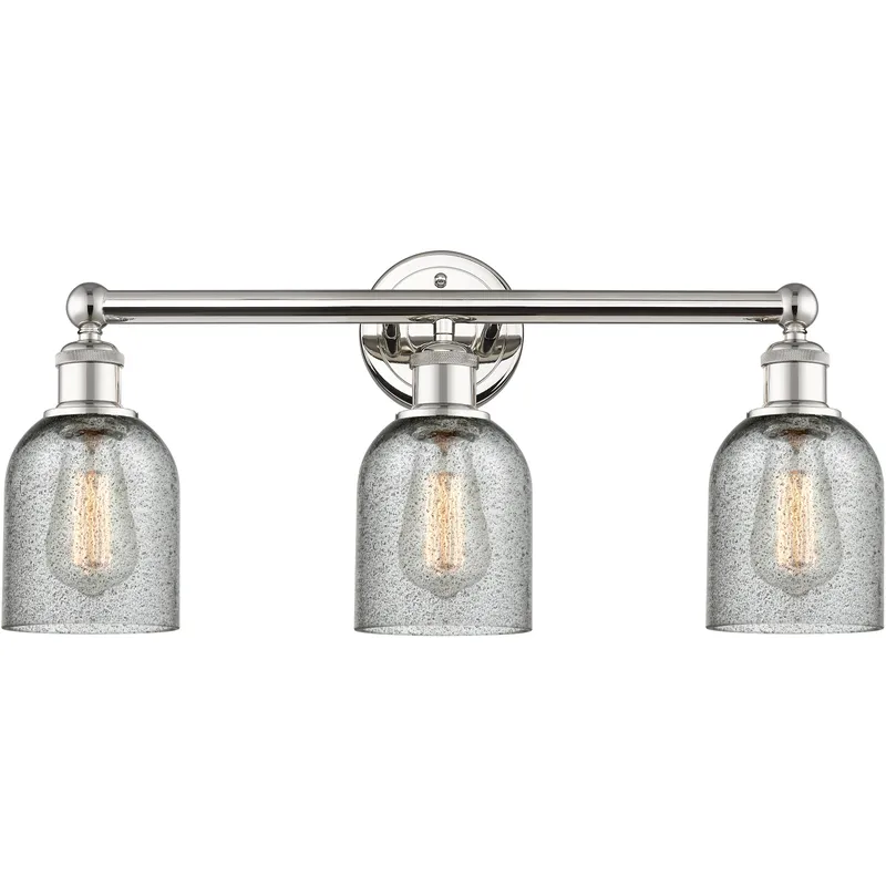 Caledonia 3 Light 23 inch Polished Nickel Bath Vanity Light Wall Light in Charcoal