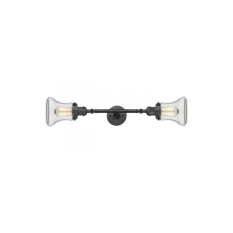 Franklin Restoration Bellmont LED 6 inch Oil Rubbed Bronze Bath Vanity Light Wall Light in Clear Glass, Franklin Restoration