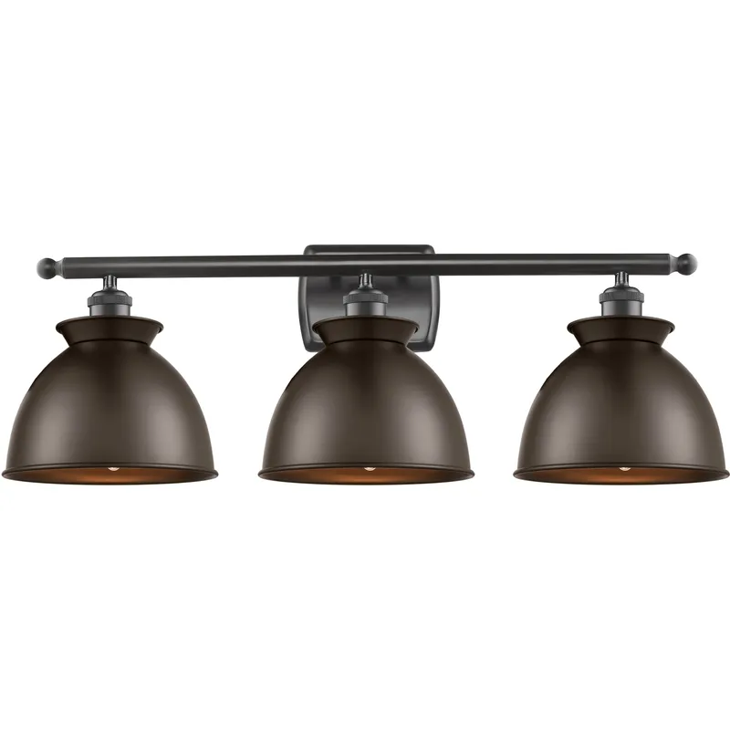 Ballston Adirondack 3 Light 28 inch Oil Rubbed Bronze Bath Vanity Light Wall Light