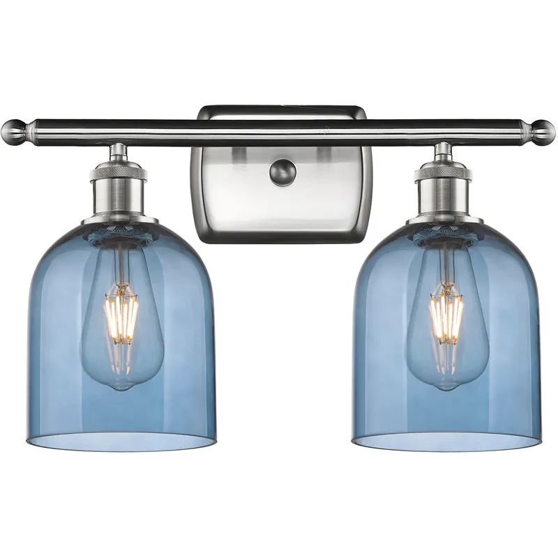 Ballston Bella 2 Light 15.5 inch Brushed Satin Nickel Bath Vanity Light Wall Light