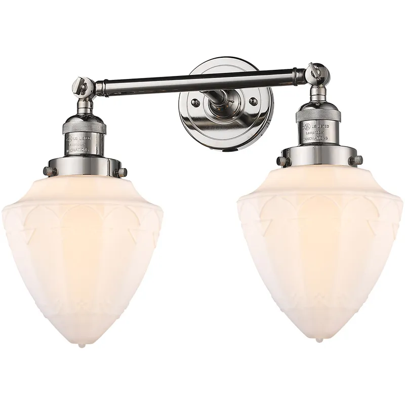 Franklin Restoration Bullet LED 18 inch Polished Nickel Bath Vanity Light Wall Light