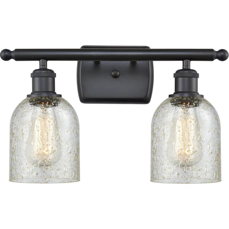 Ballston Caledonia LED 16 inch Matte Black Bath Vanity Light Wall Light in Mica Glass, Ballston
