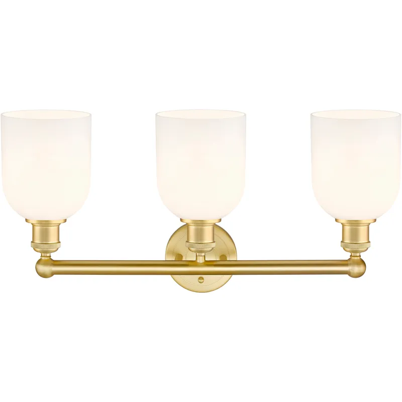 Edison Bella 3 Light 23.5 inch Satin Gold Bath Vanity Light Wall Light
