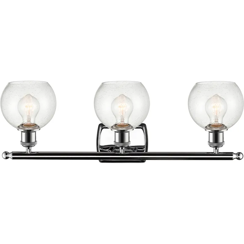 Ballston Athens LED 26 inch Polished Chrome Bath Vanity Light Wall Light in Seedy Glass