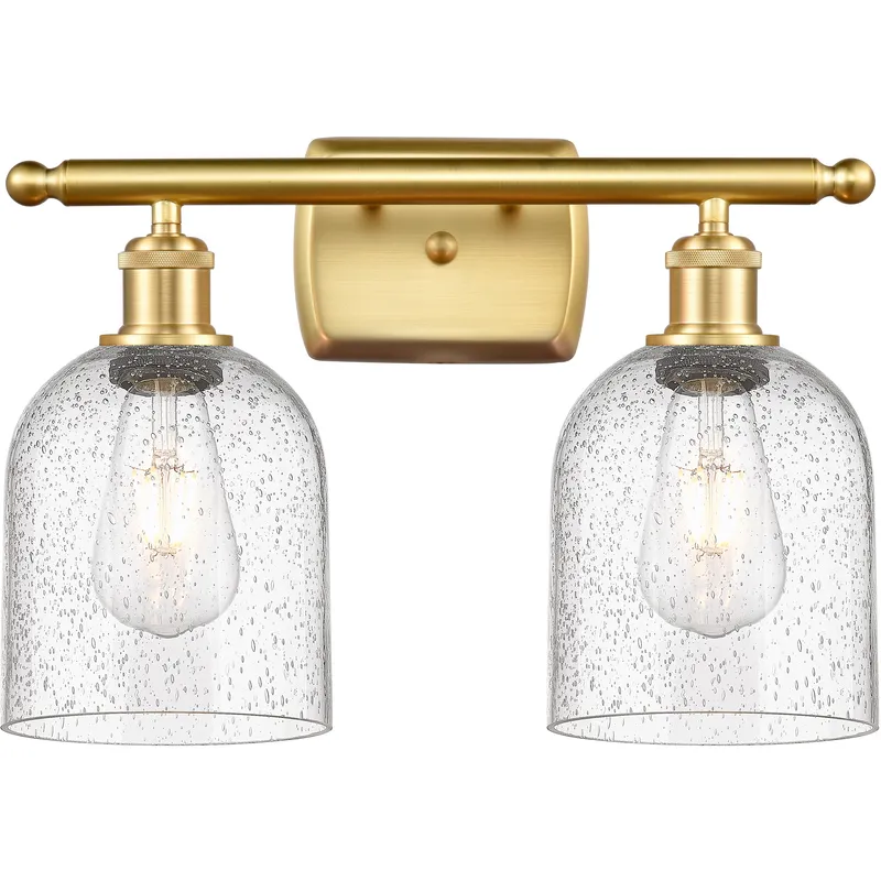 Ballston Bella 2 Light 15.5 inch Satin Gold Bath Vanity Light Wall Light