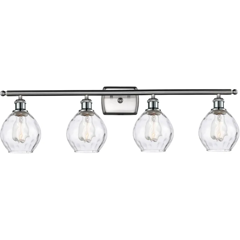 Ballston Small Waverly LED 36 inch Brushed Satin Nickel Bath Vanity Light Wall Light, Ballston