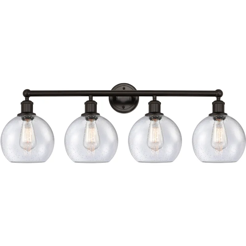 Athens 4 Light 35 inch Oil Rubbed Bronze Bath Vanity Light Wall Light in Seedy