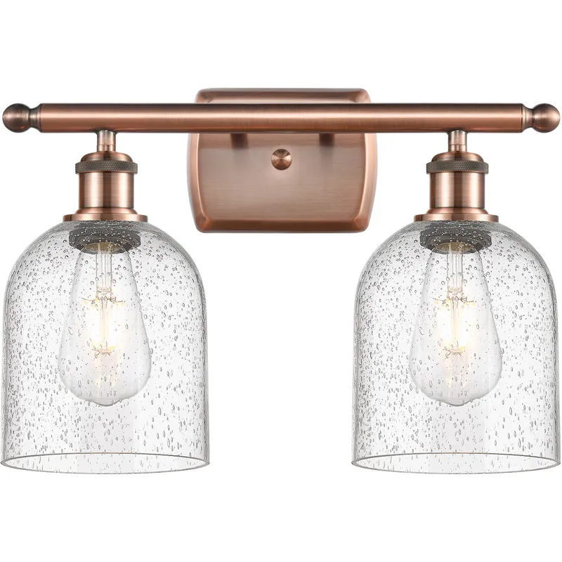 Ballston Bella 2 Light 15.5 inch Antique Copper Bath Vanity Light Wall Light