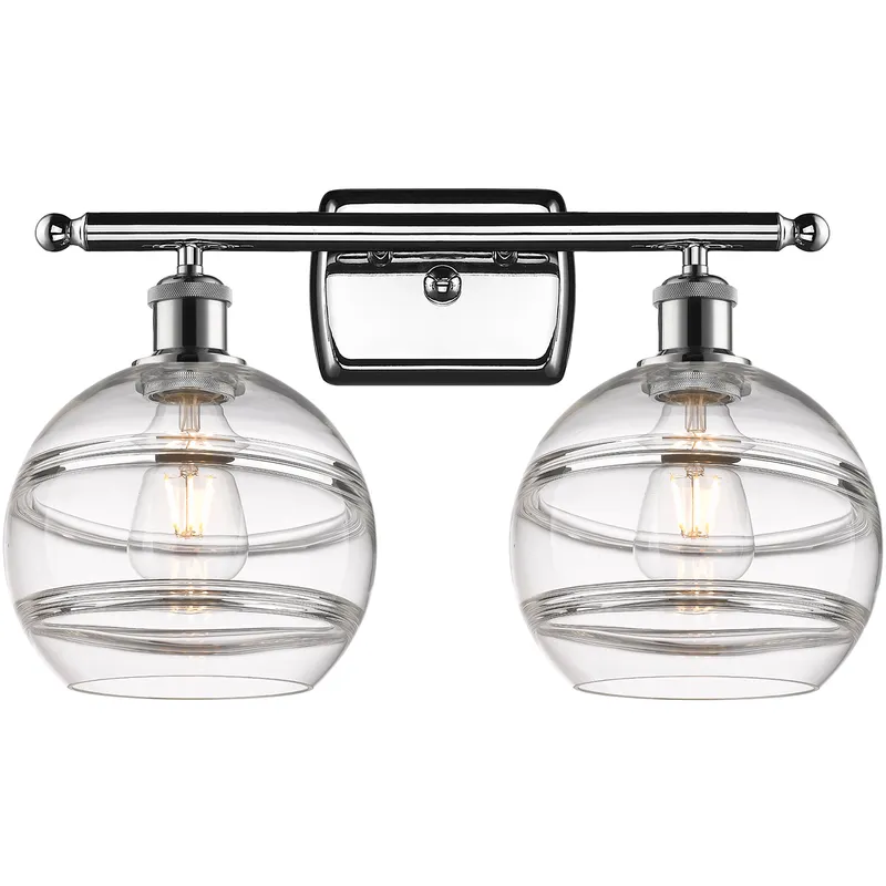 Ballston Rochester 2 Light 18 inch Polished Chrome Bath Vanity Light Wall Light