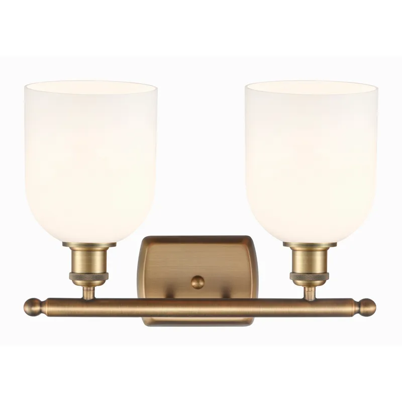 Ballston Bella 2 Light 15.5 inch Brushed Brass Bath Vanity Light Wall Light