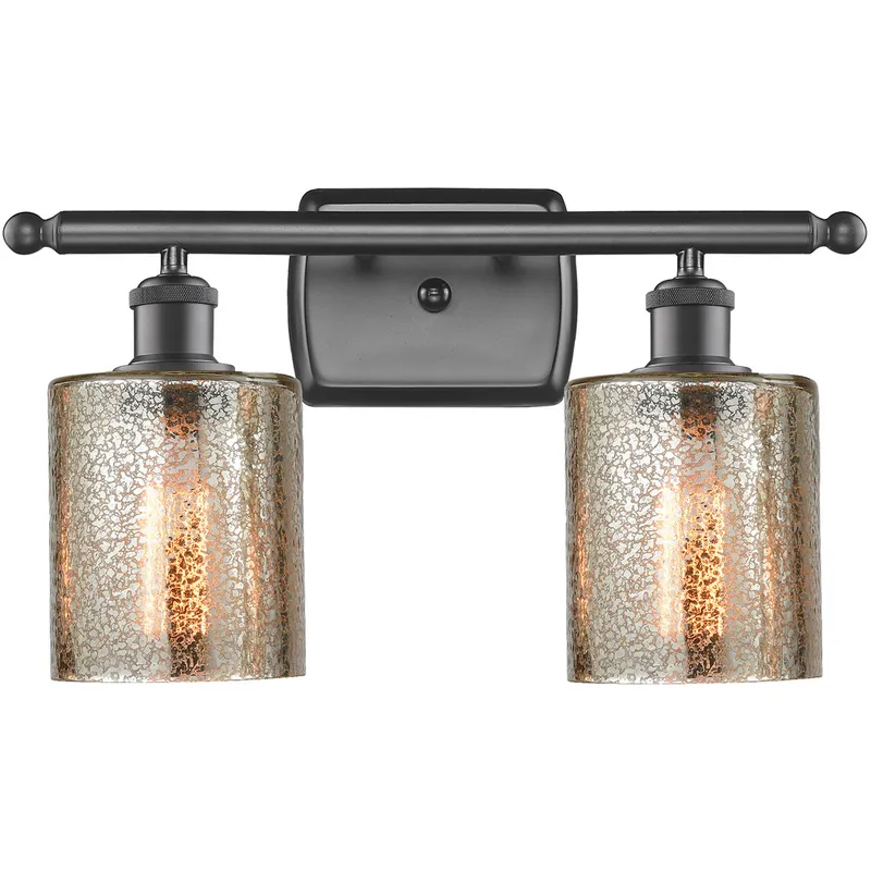 Ballston Cobbleskill LED 16 inch Oil Rubbed Bronze Bath Vanity Light Wall Light in Mercury Glass, Ballston