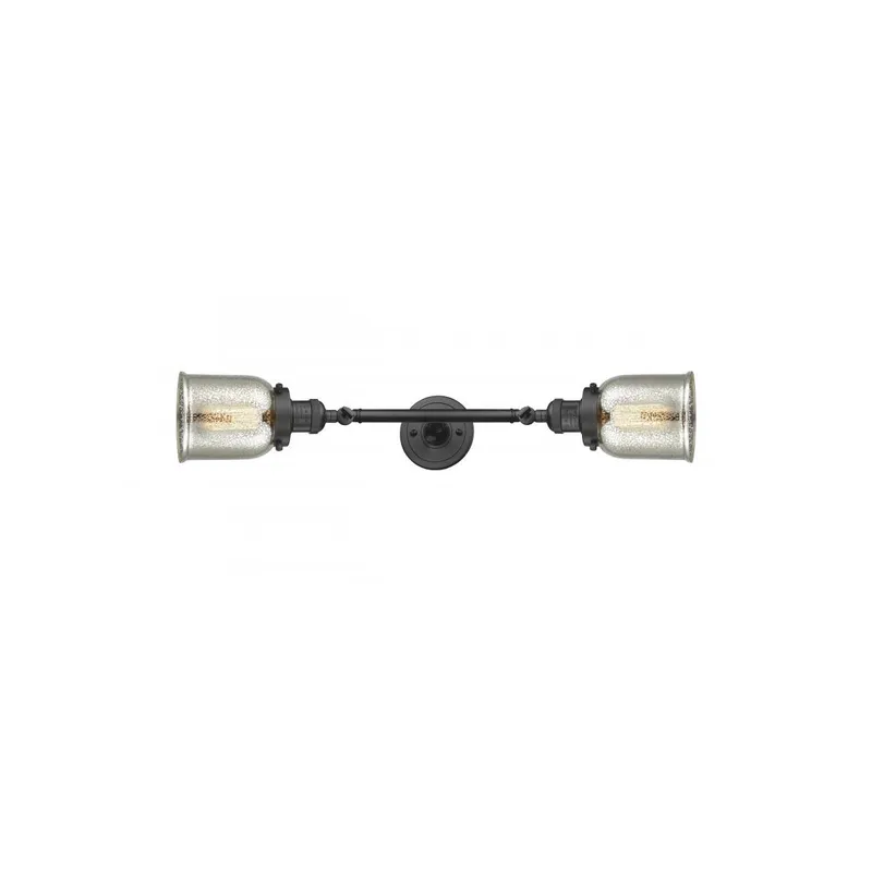 Franklin Restoration Small Bell LED 5 inch Oil Rubbed Bronze Bath Vanity Light Wall Light in Silver Plated Mercury Glass, Franklin Restoration