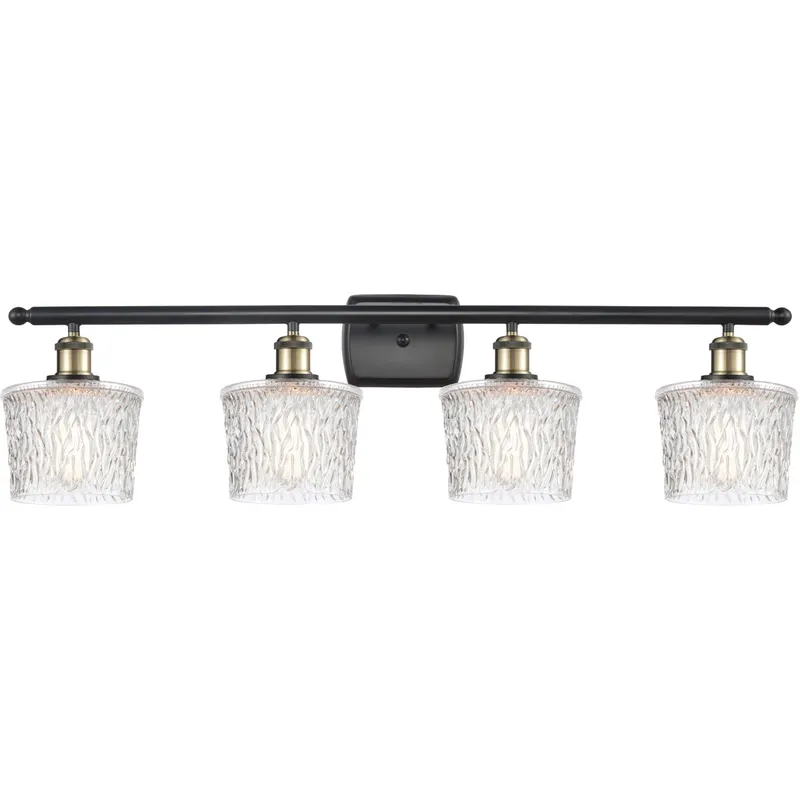Ballston Niagra LED 36 inch Black Antique Brass Bath Vanity Light Wall Light, Ballston